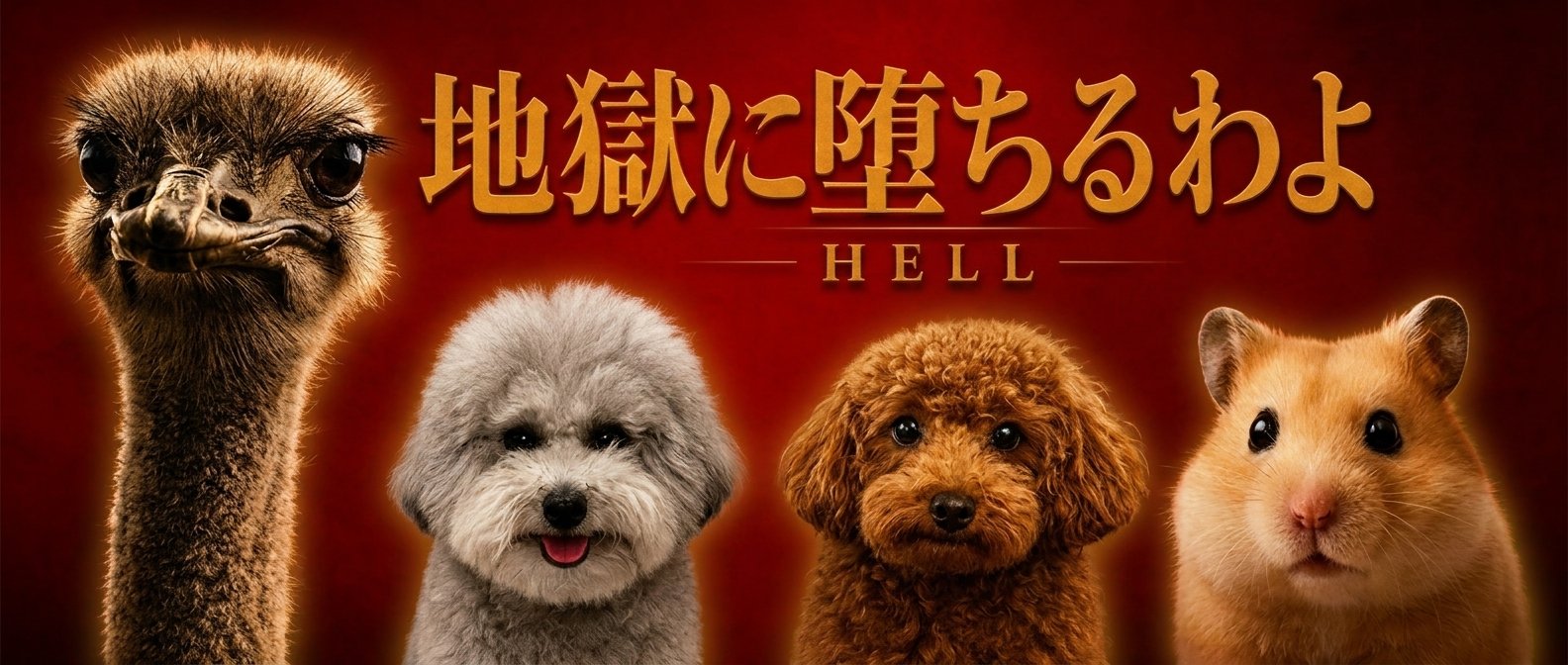 地獄に堕ちるわよ HELL Banner